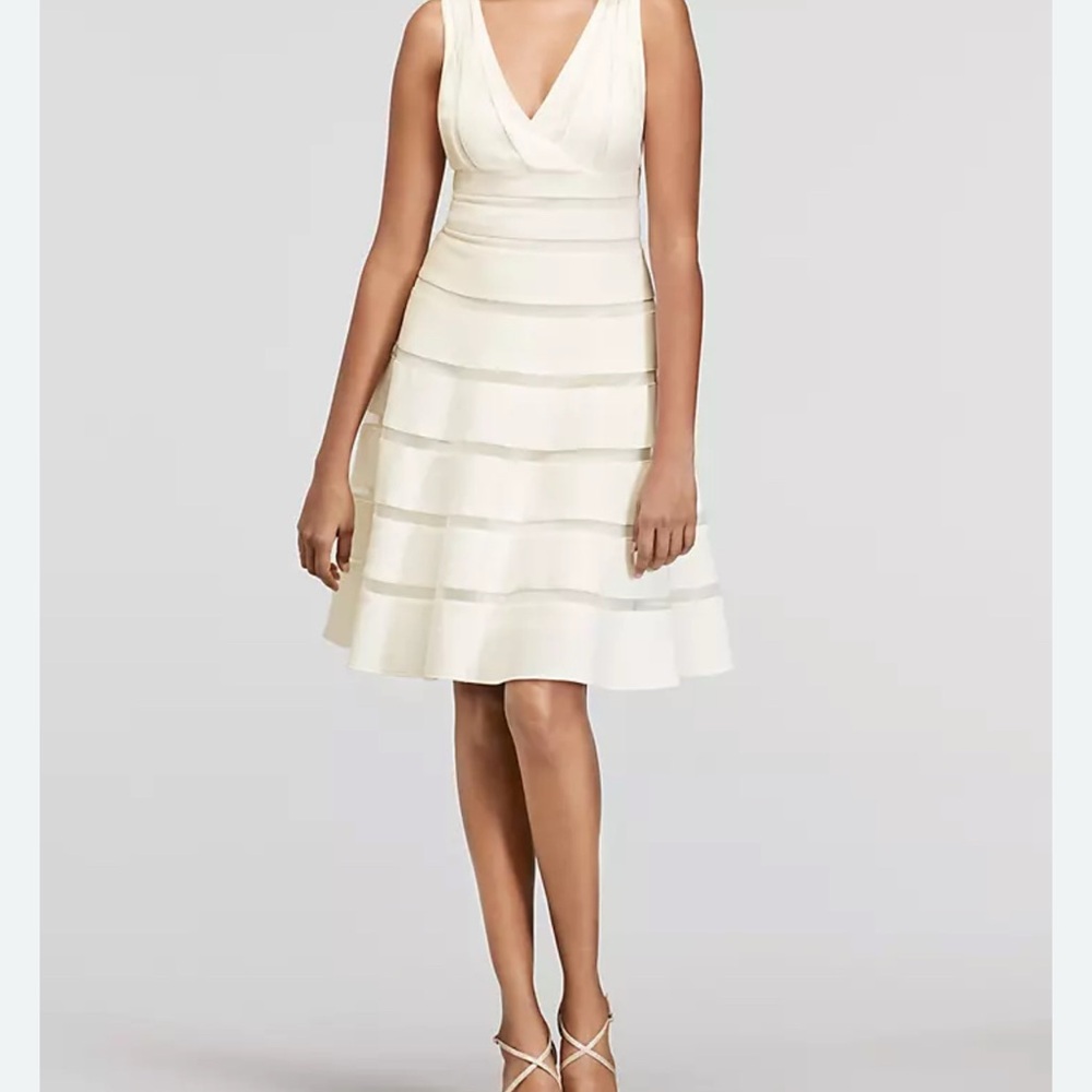 JS Collections Cream Midi Dress